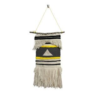 The Yarn Sculptor Handmade Woven Wall Hanging Boho Fringe Textile Art